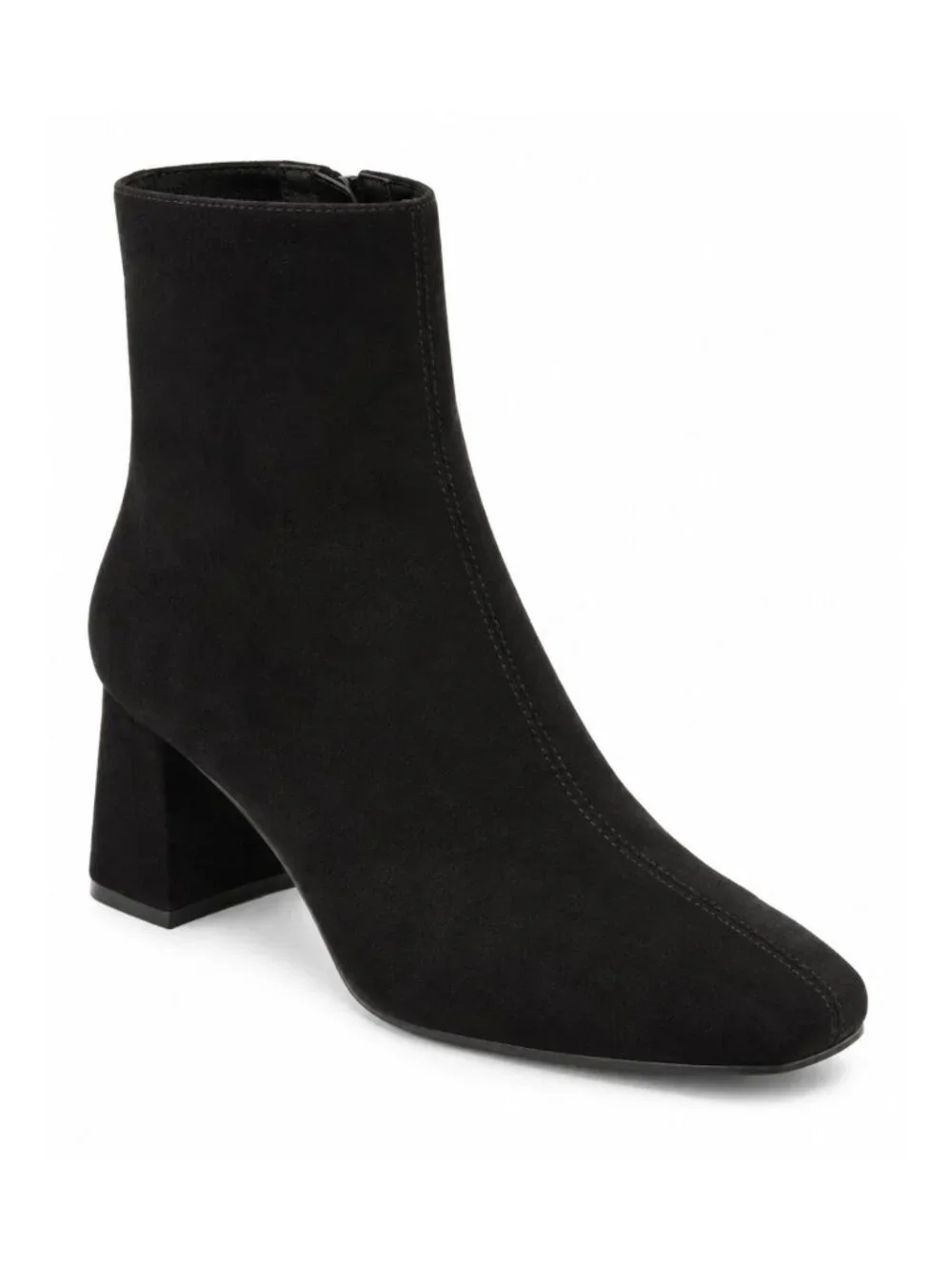 On 34th Margoe Black Square Toe Block Heel Ankle Booties Size 8.5 NWT
